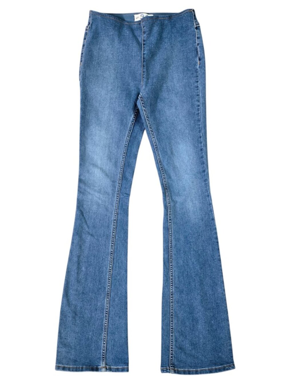 We The Free Penny Pull On Flare Jeans Medium Wash Stretch Free People OB1466587